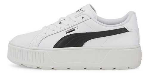 Tenis Mujer Puma Karmen Color Blanco Negro Plataforma 461502