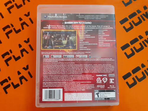 Green Day: Rock Band Ps3 (detalle Caratula) Físico Dom Play (Usado)