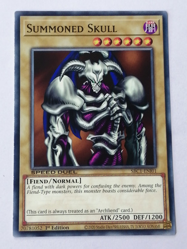 Speed Duels Yugioh Summoned Skull Convoca Craneo