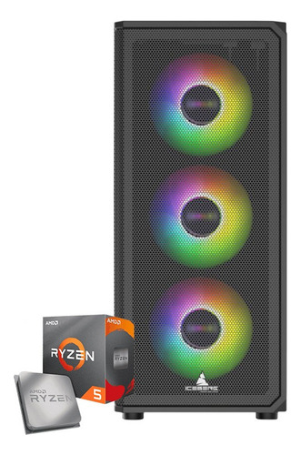 Torre Gamer Ryzen 5-5600g 16gb Ram Ssd M.2 512gb 1tb Hdd