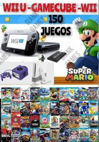 Consola Wii U De 32gb, Full Juegos De Wii/gamecube/wiiu Hdd