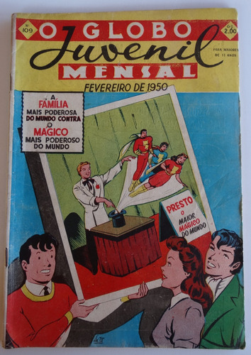 Globo Juvenil Mensal Nº 109 Globo Fev 1950