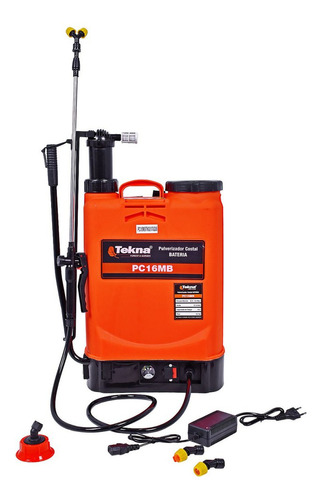 Pulverizador Costal Bateria Tekna 2 Em 1 16l 3.1 L/m Bivolt