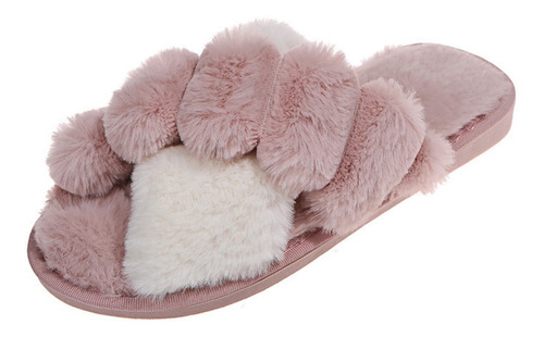 Pantufla Chatita Super Peluda Glamour - Varios Talles