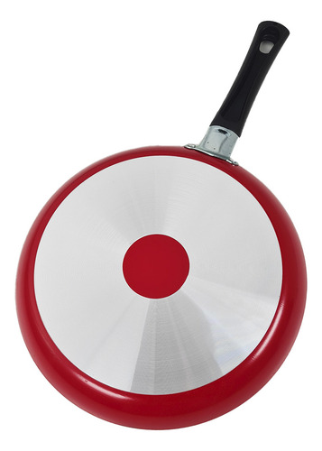 Sarten Panquequera Antiadherente Panelux Magnific 22 Cm Color Rojo Grafito