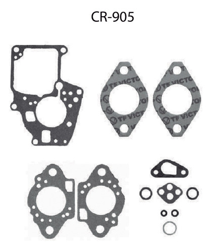 Junta Carburador Solex Renault 4cl 1g Motores 1100-1300 Cc