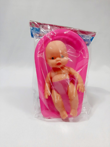 Bebê Banhinho C/ Banheira Rosa