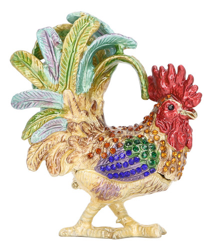 Baratija De Metal Con Diseño De Gallo Incrustado, Aleación D