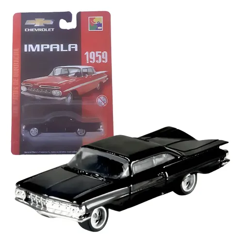 Carrinho Miniatura Impala 1959 Preto Chevrolet Metal | MercadoLivre