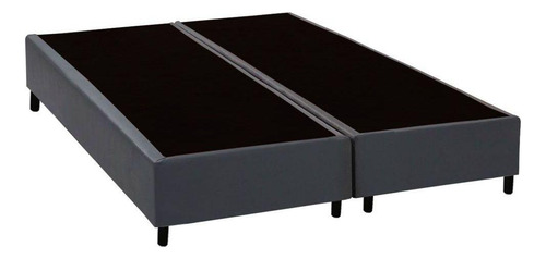 Cama Box Base Queen Universal Courano Gray (158x198x20) - Co