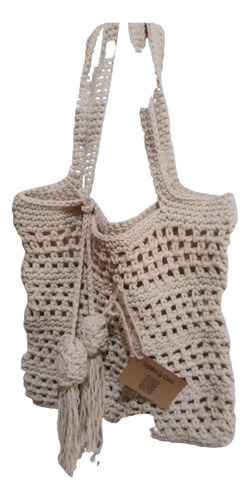 Bolsa De Red Hilo Crochet / Bolso Playero / Artesanal