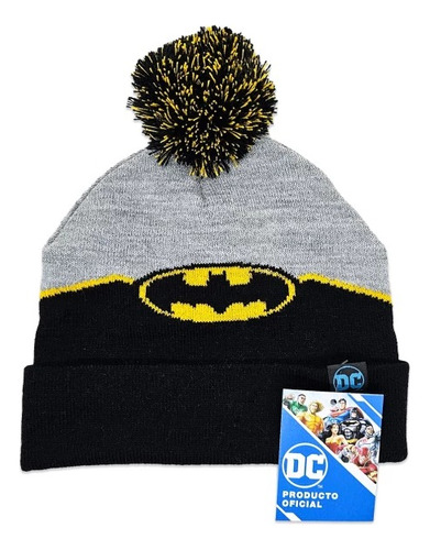 Gorro Invierno Pompon Adultos Batman Dc Licencia Oficial