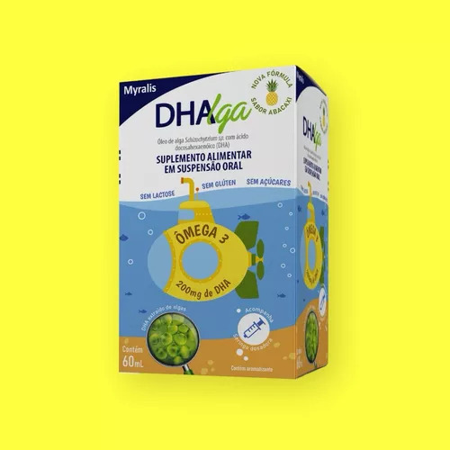 Dhalga Suspensão Oral Sabor Abacaxi 60ml Omega 3