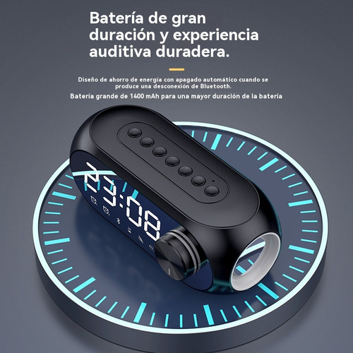 Mini Reloj Portátil Con Altavoz Bluetooth