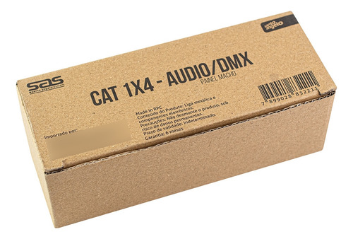 Medusa Sas Cat 1x4 Montada Com Xlr Painel Macho