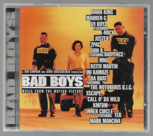 Cd Bad Boys - Trilha Sonora Original Do Filme