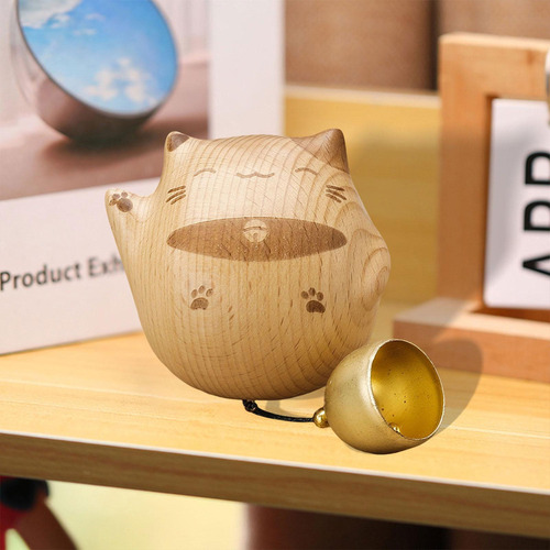 Timbre Decorativo De Madera Para , Timbre Colgante Con