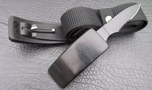 Imagen 3 de 3 de Cinturon Cuchillo Oculto Hebilla Cinto Tactico Defensa