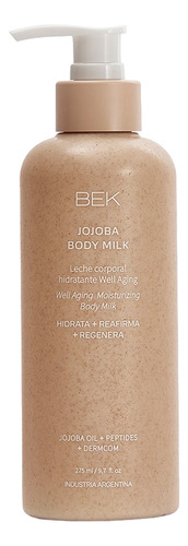 Leche Corporal Hidratante Bek Jojoba 275ml
