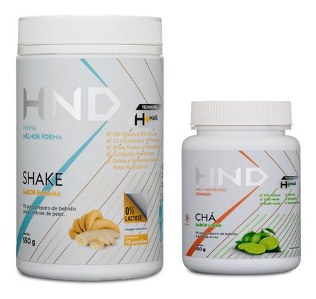 3 Shake Para Emagrecer Hinode + 1 Chá De Limão Seca Barriga