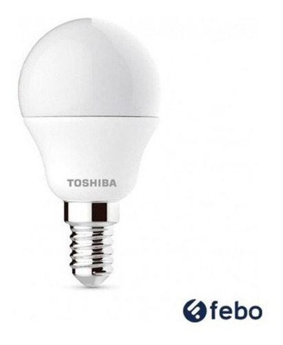 Lampara Led Bombita Toshiba 5w/40w 470lm Mini Globo E14 Febo