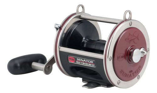 Penn Special Senator Star Drag - Carrete De Pesca Convencio. Color Rojo/negro
