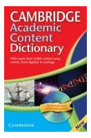 Cambridge Academic Content Dictionary + Cd-rom