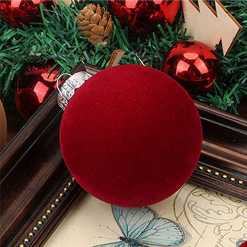 Para Velvet Balls De Navidad 15pcs Rojo Oscuro 3.15 Adornos