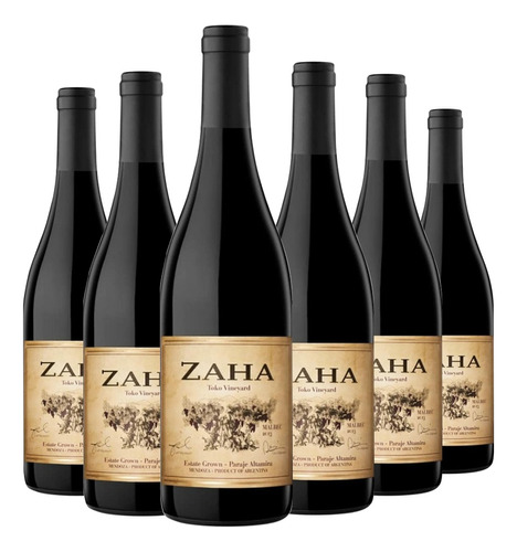 Vino Zaha Malbec 6x750cc Sejanovich