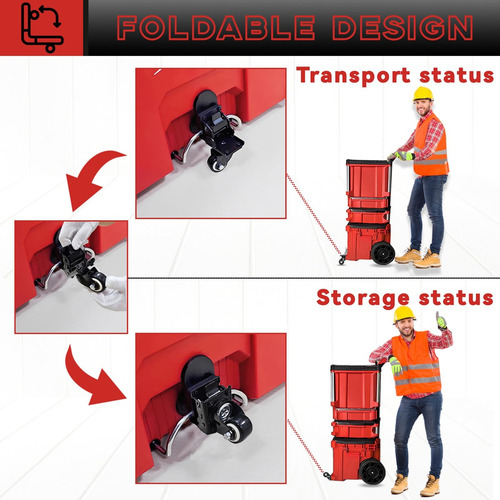 Kit De Ruedas Plegables Packout Para Herramienta De Laminaci