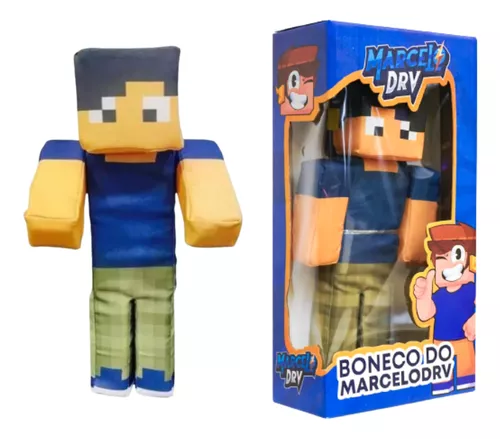 Boneco do Marcelodrv - MINECRAFT de Espuma - 30cm - Curta Loja