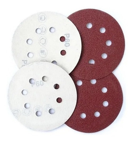 Set 20 Lijas Circulares Con Velcro 4,5 Pulgadas (115mm)