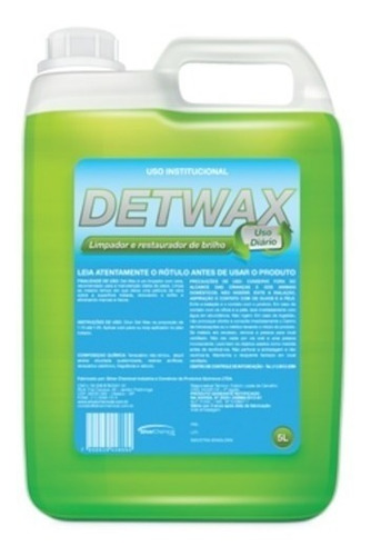 Detwax 5l - Restaurador De Brilho