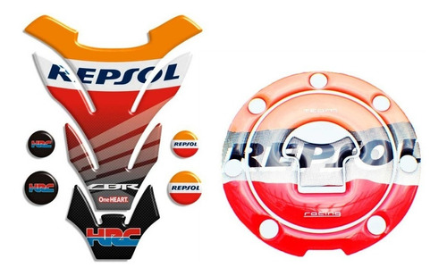 Protector Tanque Y Tapon Cbr 1000rr Repsol