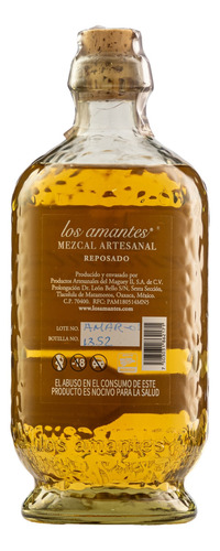 Mezcal Artesanal Los Amantes Reposado 700 Ml