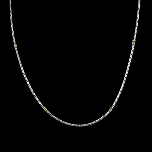 Cadena De Plata 925 Y Oro 13,1 Gr Plata (Usado)
