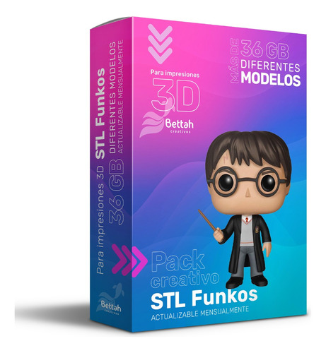 Pack Creativo Stl Funkos - Más 36 Gb - Actualizable Mensual