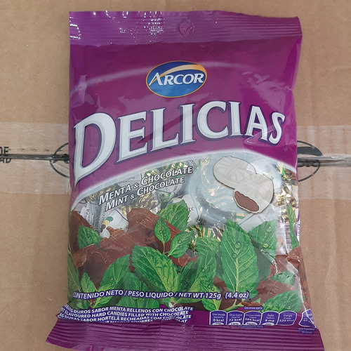 Caramelos Delicias (menta Relleno De Chocolate)