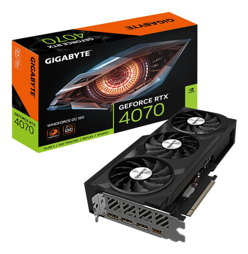 Gigabyte Tarjeta Gráfica Geforce Rtx 4070 Windforce Oc 12g, 