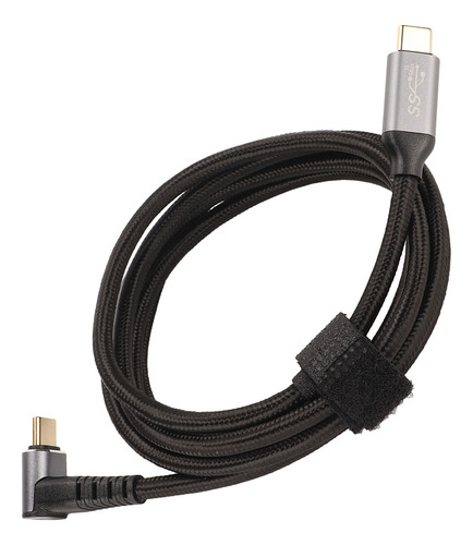 Cabo Usb C De 90 Graus 4k 60hz Suporta Pd100w Tipo 3.1 Gen2