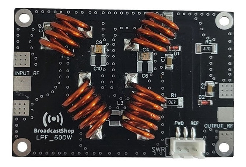 Filtro De Armónico Pasa Banda Para Fm 88-108 Mhz 0-600w