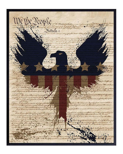 American Pride Dictionary Wall Art - 8x10 Us Constitution P.