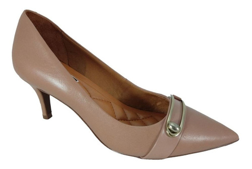 Scarpin Fivela Sapatoweb Couro Nude - W40524ros