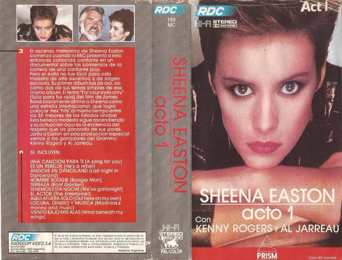 Sheena Easton Acto 1 Con Kenny Rogers Y Al Jarreau Vhs