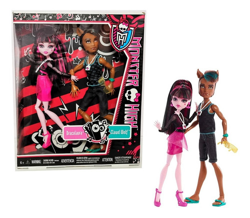 Monster High Draculaura & Clawd Wolf Originales