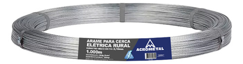 Arame Cerca Elétrica 2,10mm 1000m 500kgf Agrometal