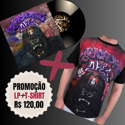Lp + Camiseta - Psychotic Apes