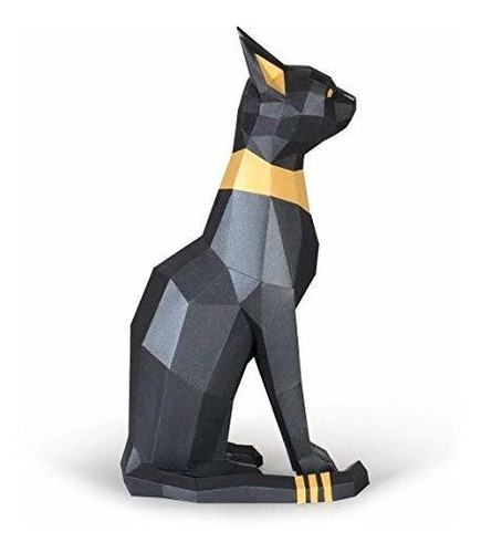 Escultura De Papel De Gato Egipcio, Kit De Manualidades En P