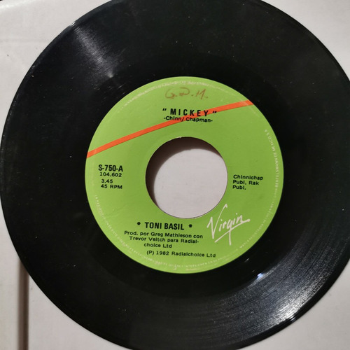 Disco 45 Rpm: Toni Basil- Vagueando