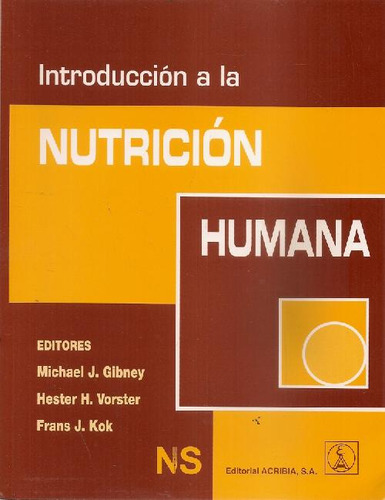 Libro Introducción A La Nutrición Humana De Michael J Gibney